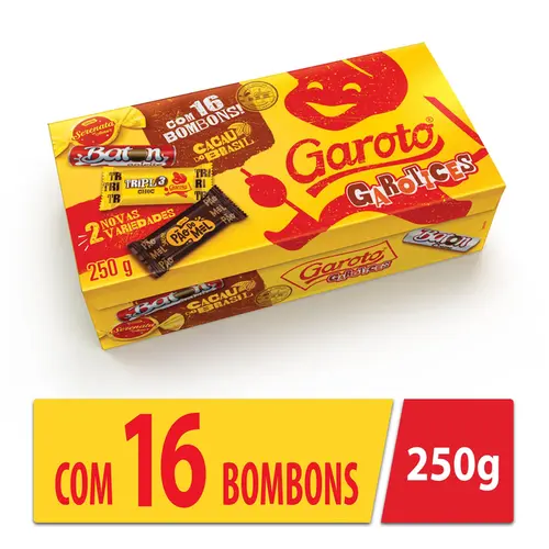 CAIXA GAROTO SORTIDO 250G