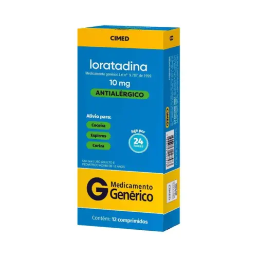 Loratadina 10mg Cimed Caixa 12 Comprimidos
