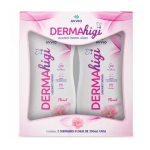 KIT SAB LIQ INT FLORAL DERMAHIGI 2UN C/200ML