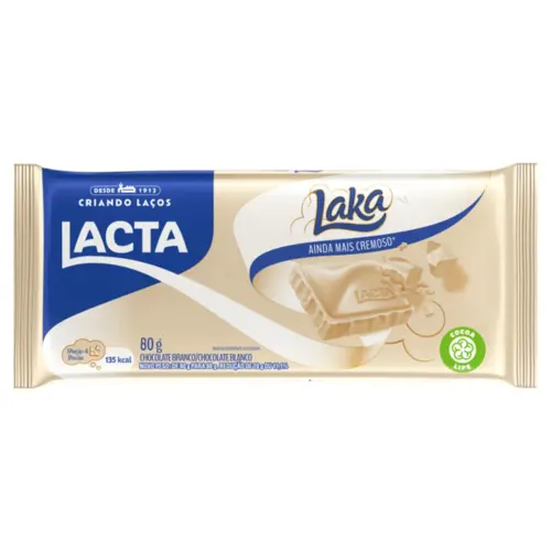 Chocolate Branco Lacta Laka Pacote 80g