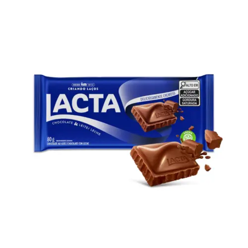 Chocolate ao Leite Lacta Pacote 80g