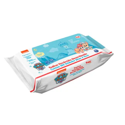 TOALHA UMED TOPZ BABY PATRULHA RN 100UND