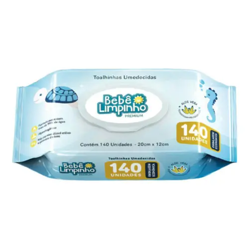 TOALHA UMED BEBELIMPINHO PREM C/140 UN