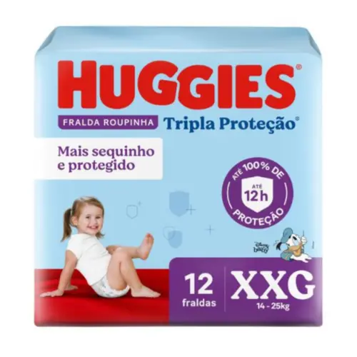 FRA HUGGIES ROUP TRIPLA PROT JBINHO XXG 12UN