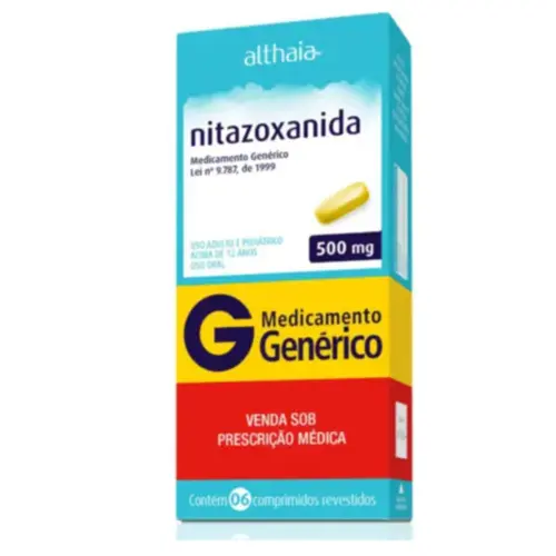 GENERICO NITAZOXANIDA 500MG C/6 COMPRIMIDO